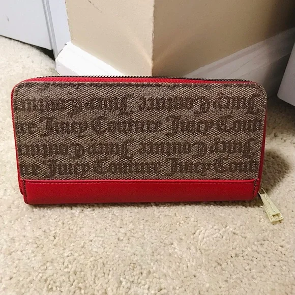 🆕🔥HTF/RARE JUICY COUTURE BEAUTIFUL RED&BROWN WALLET STILL IN THE BOX NWT&NIB - Picture 4 of 13